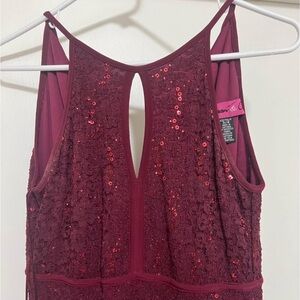 Burgundy formal gown